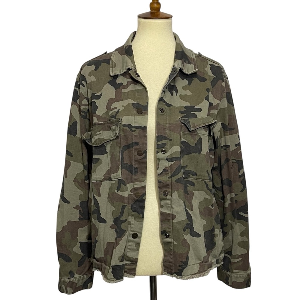 Sanctuary Camouflage Button-Up Jacket
